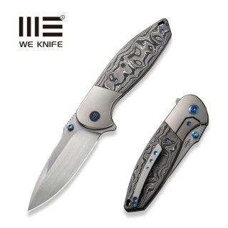 Nóż składany WE Knife Nitro OG Gray Titanium/Aluminium Carbon Fiber, Hand Rubbed Satin CPM 20CV by Peter Carey (WE23035-3) WE Knife