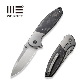 Nóż składany WE Knife Nitro OG Gray Titanium/Marble Carbon Fiber, Hand Rubbed Satin CPM 20CV by Peter Carey (WE23035-1) WE Knife