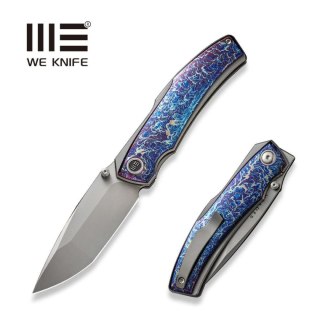 Nóż składany WE Knife Swordfin Flamed Titanium, Silver Bead Blasted CPM 20CV by Thys Meades (WE23067-1) WE Knife