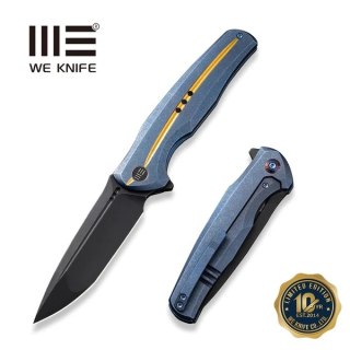 Nóż składany WeKnife 601X LE No 057/158 Blue Titanium, Black Stonewashed CPM 20CV (WE01J-3) WE Knife