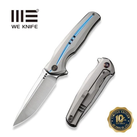 Nóż składany WeKnife 601X LE No 088/150 Gray Titanium, Hand Polished Satin CPM 20CV (WE01J-2) WE Knife