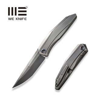 Nóż składany WeKnife Cybernetic LE No 161/207 Polished Gray Titanium, Polished Gray CPM 20CV (WE22033-6) WE Knife