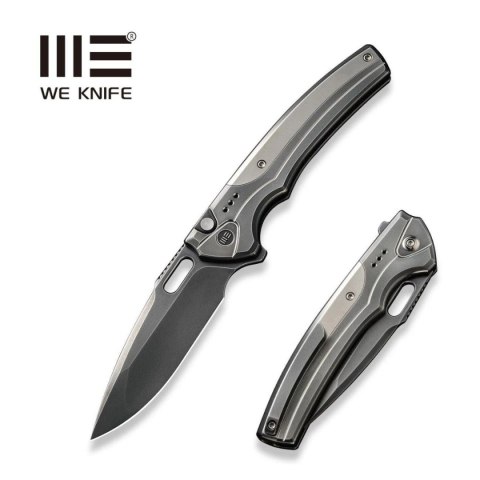 Nóż składany WeKnife Exciton LE No 166/310 Polished Gray Titanium, Polished Gray CPM 20CV (WE22038A-7) WE Knife