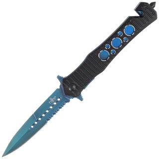 Nóż składany ratowniczy Decor Habitat Third Black/Blue Aluminium, Blue P/S 420 (TH-H0815A) Decor Habitat