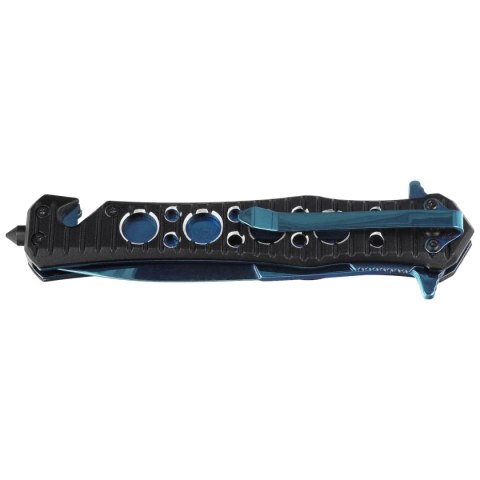 Nóż składany ratowniczy Decor Habitat Third Black/Blue Aluminium, Blue P/S 420 (TH-H0815A) Decor Habitat