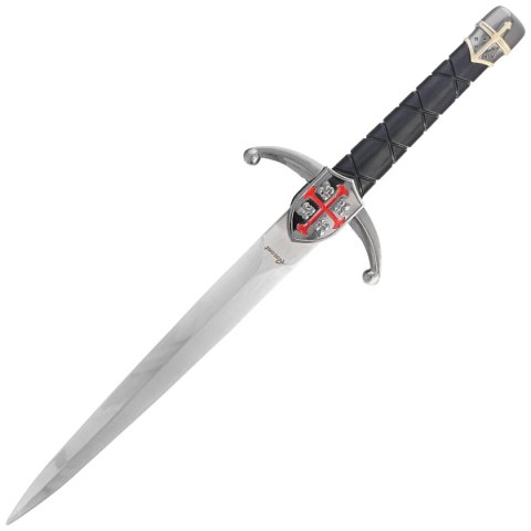 Sztylet Decor Habitat Templar Dagger Black ABS, Satin Stainless Steel (16759-1) Decor Habitat