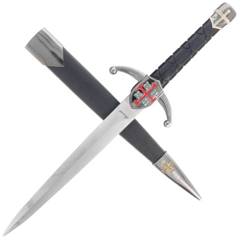 Sztylet Decor Habitat Templar Dagger Black ABS, Satin Stainless Steel (16759-1) Decor Habitat