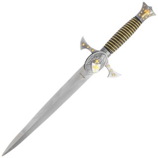 Sztylet Decor Habitat Templar Dagger, Black/Gold ABS, Satin Stainless Steel (S0298) Decor Habitat