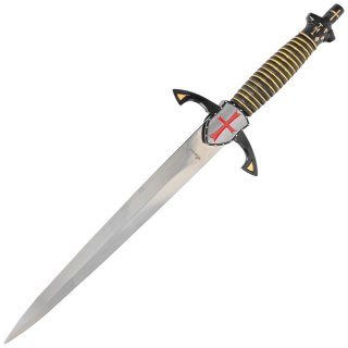 Sztylet Decor Habitat Templar Dagger Black/Gold ABS, Satin Stainless Steel (S0301) Decor Habitat
