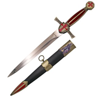 Sztylet Decor Habitat Templar Dagger Bronze/Gold ABS, Satin Stainless Steel (S0299) Decor Habitat