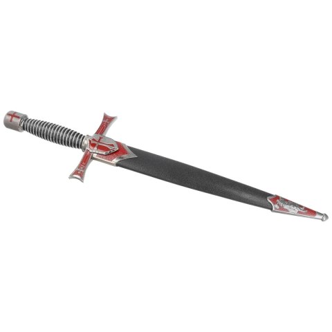 Sztylet Decor Habitat Templar Dagger Burgundy/Black/Silver ABS, Satin Stainless Steel (S3319) Decor Habitat