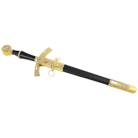 Sztylet średniowieczny Decor Habitat Medieval Dagger, Black/Gold ABS, Black (15422) Decor Habitat