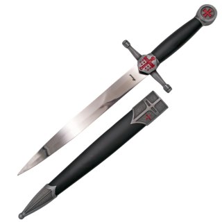Sztylet templariuszy Decor Habitat Templar Dagger Black ABS, Satin (S3325) Decor Habitat