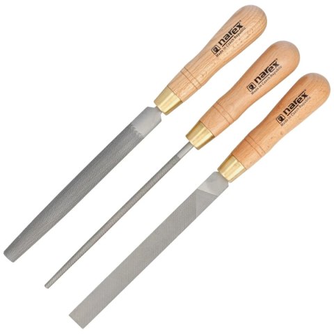 Zestaw pilników do metalu Mikov Narex Profi 3 szt. 200 mm (854302) Narex