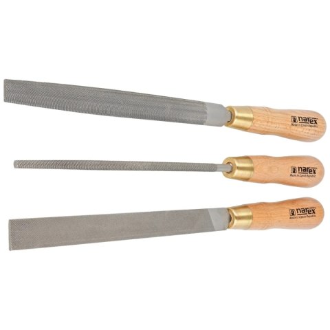 Zestaw pilników do metalu Mikov Narex Profi 3 szt. 200 mm (854302) Narex