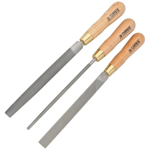 Zestaw pilników do metalu Mikov Narex Profi 3 szt. 200 mm (854302) Narex