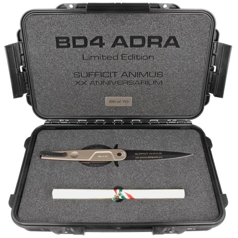Nóż Extrema Ratio BD4 Adra Contractor LE No 66/70 Tactical Mud Aluminium, Black N690 (04.1000.0498/TM) Extrema Ratio