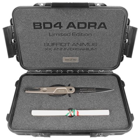 Nóż Extrema Ratio BD4 Adra Contractor LE No 69/70 Tactical Mud Aluminium, Black N690 (04.1000.0498/TM) Extrema Ratio