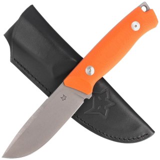 Nóż Fox Rifle Windage Orange G10, Stonewashed BECUT by Raven Knives Design (FX-661 OR) FOX
