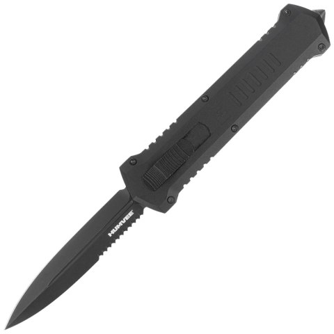 Nóż automatyczny OTF Tekto A4 Humvee D/E Black Aluminium, Black P/S D2 Tekto Knives