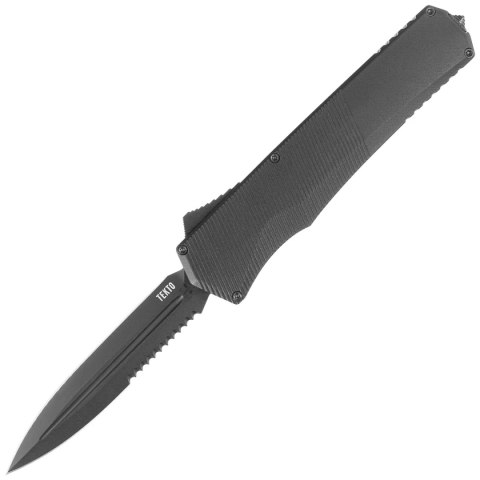 Nóż automatyczny OTF Tekto A5 Spry D/E Black Aluminium, Black P/S CPM S35VN Tekto Knives