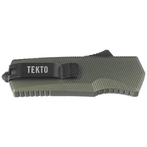 Nóż automatyczny OTF Tekto A5 Spry Mini D/P OD Green Aluminium, Black CPM S35VN Tekto Knives