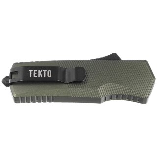 Nóż automatyczny OTF Tekto A5 Spry Mini T/E OD Green Aluminium, Black CPM S35VN Tekto Knives