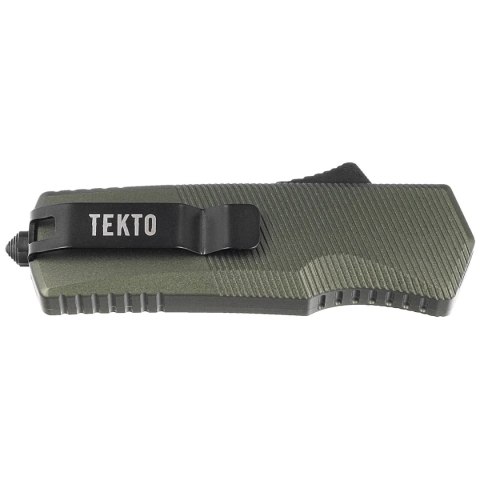 Nóż automatyczny OTF Tekto A5 Spry Mini T/E OD Green Aluminium, Black CPM S35VN Tekto Knives