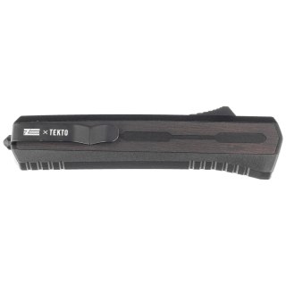 Nóż automatyczny OTF Tekto A7 Zastava S/P Black Aluminium/Tactical Black, Black CPM S35VN Tekto Knives