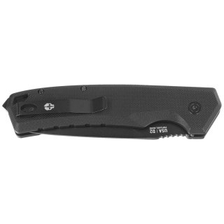 Nóż automatyczny Tekto A3 Delta D/P Black G10, Black D2 Tekto Knives