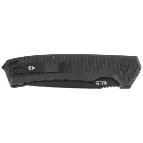 Nóż automatyczny Tekto A3 Delta D/P Black G10, Black D2 Tekto Knives