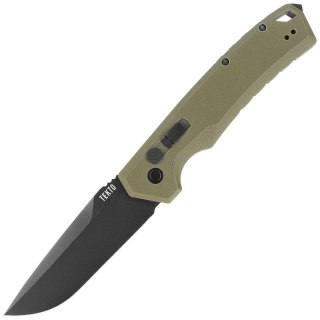 Nóż automatyczny Tekto A3 Delta D/P OD Green G10, Black D2 Tekto Knives