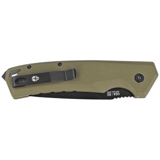 Nóż automatyczny Tekto A3 Delta D/P OD Green G10, Black D2 Tekto Knives