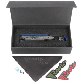 Nóż grawitacyjny OTF Reate EXO 2.0 D/E Black PVD Titanium / Black Micarta, Black PVD Elmax (EXO BLK.PVD.DE.BKM) Reate Knives