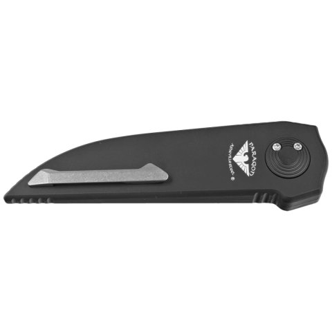 Nóż grawitacyjny Paragon Phoenix Black Aluminium, Satin CPM S35VN (PHOENIX-CB-S) Paragon Knives by Asheville Steel
