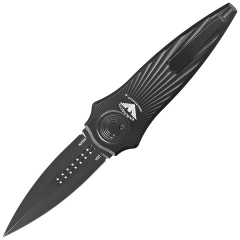 Nóż grawitacyjny Paragon Warlock Tapered StarBurst Black Aluminium, Cerakote Black CPM S35VN (WLOCX-TSB-B-DO-CB) Paragon Knives by Asheville Steel