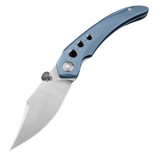 Nóż składany Bestech Razon Blue Titanium, Satin MagnaCut by Kombou (BT2406A) Bestech Knives