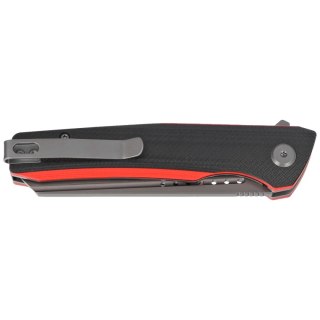 Nóż składany Bestech Slyther Black/Red G10, Grey Titanized 14C28N (BG51C) Bestech Knives