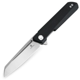 Nóż składany Bestechman Dundee Sheepfoot Black G10, Stonewashed/Satin D2 by Ostap Hel (BMK09A) Bestechman by Bestech Knives