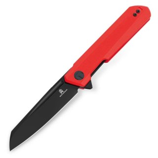 Nóż składany Bestechman Dundee Sheepfoot Red G10, Black PVD D2 by Ostap Hel (BMK09F) Bestechman by Bestech Knives