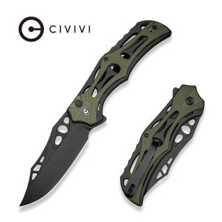 Nóż składany Civivi Biophase Black Aluminium/OD Green G10, Black Stonewashed Nitro-V (C23083C-2) Civivi by WE Knife