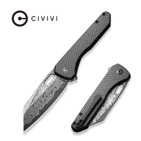 Nóż składany Civivi Nugz Black G10/Carbon Fiber, Damascus by Matthew Wehrwein (C23060-DS1) Civivi by WE Knife