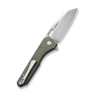 Nóż składany Civivi Nugz Green Canvas Micarta, Satin 14C28N by Matthew Wehrwein (C23060-2) Civivi by WE Knife