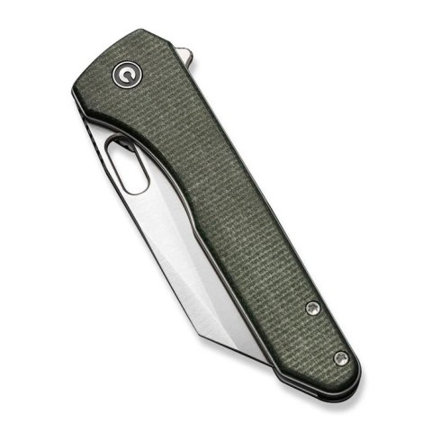 Nóż składany Civivi Nugz Green Canvas Micarta, Satin 14C28N by Matthew Wehrwein (C23060-2) Civivi by WE Knife