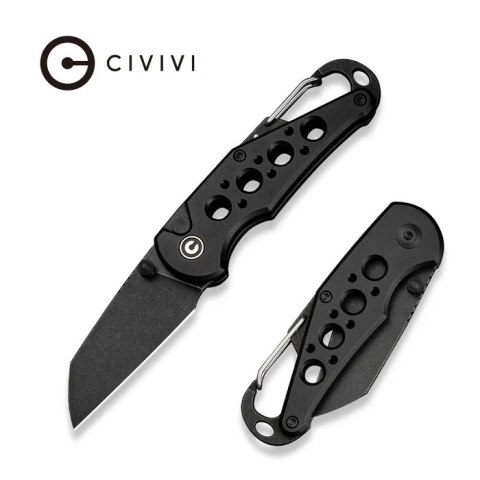 Nóż składany Civivi Pragma Black Aluminium, Black Stonewashed Nitro-V (C23062B-1) Civivi by WE Knife