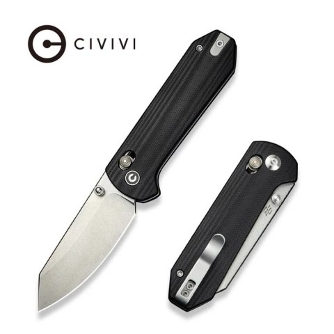 Nóż składany Civivi Yonder Black G10, Stonewashed 14C28N by Zac Whitmore (C23073-1) Civivi by WE Knife