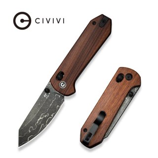 Nóż składany Civivi Yonder Guibourtia Wood, Damascus by Zac Whitmore (C23073B-DS1) Civivi by WE Knife