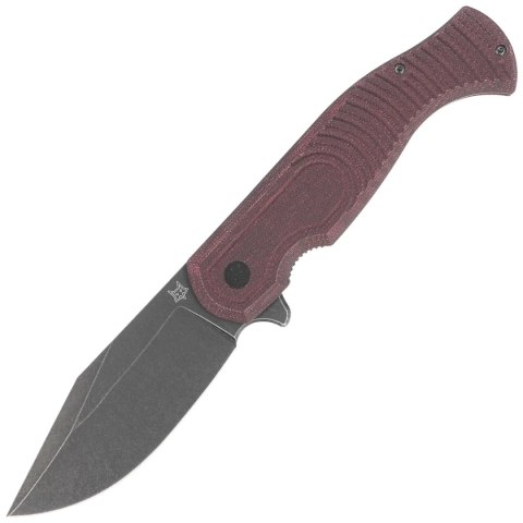 Nóż składany Fox Eastwood Tiger Burgundy Micarta, Black S90V by Gudy Van Poppel (FX-524 MB) FOX