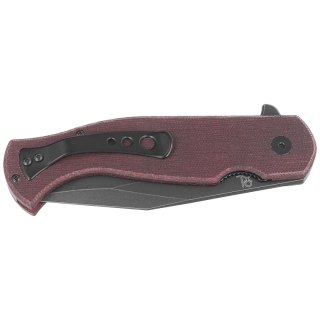 Nóż składany Fox Eastwood Tiger Burgundy Micarta, Black S90V by Gudy Van Poppel (FX-524 MB) FOX