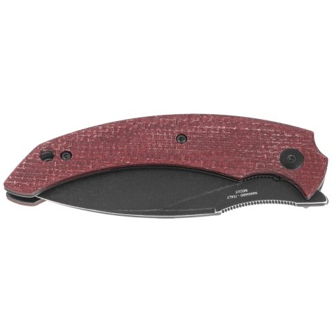 Nóż składany Fox Honos Plum Jute Micarta, Black Stonewashed BECUT by Bastinelli (FX-538 MP) FOX